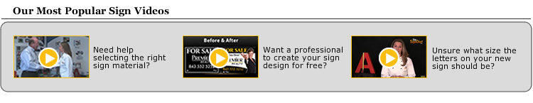 Custom Sign Videos