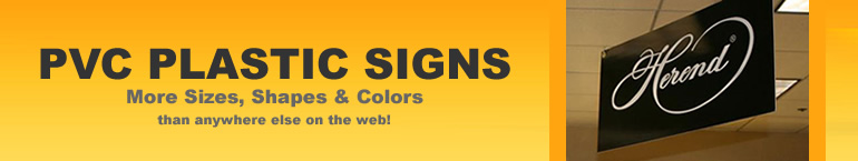 PVC Plastic Signs Are Best for Indoor Signage