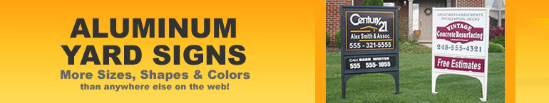 Aluminum Metal Yard Signs