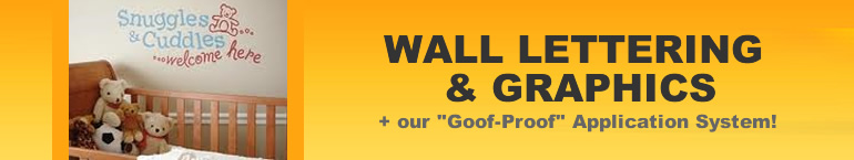 Vinyl Lettering and Graphics for Walls